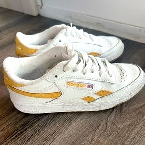Reebok yellow white sneaker